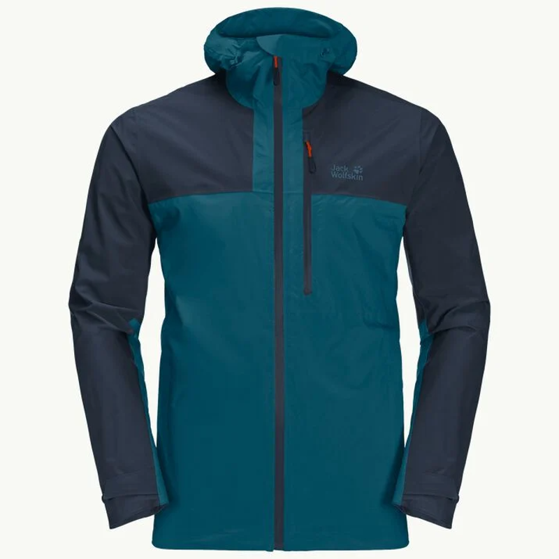 Jack Wolfskin Go Hike Jacket Mens in Blue Coral-5
